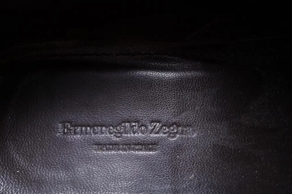 Ermenegildo Zegna Shoes Mens Size 10 Brown Leather Derby Dress Made In Italy